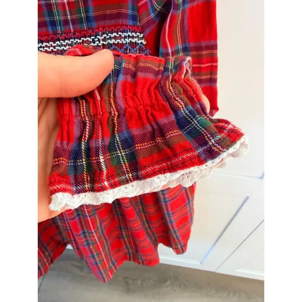 Mini Boden Girls' Heritage Check Cotton Dress